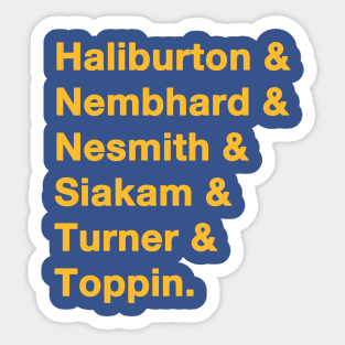 Pacers '23-'24 playoff squad Sticker